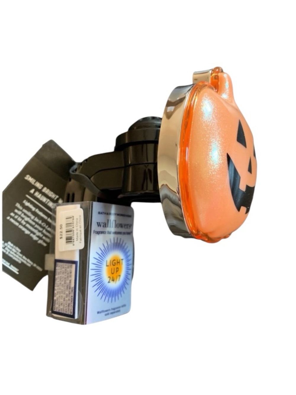 Bath & Body Works Neon Jack O Lantern Nightlight Wallflower Fragrance Plug